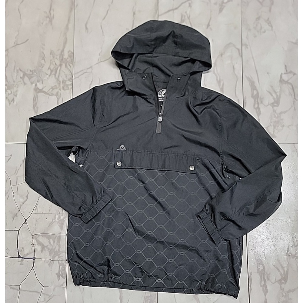 Lurking Class Sketchy Tank Gray & Black Geometric Windbreaker Jacket Men's Large